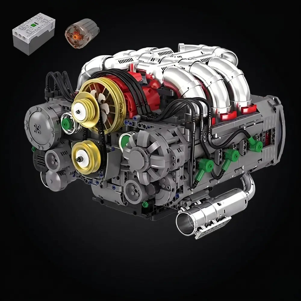 Motor Flat 6 + Motor Elétrico | 2375 Peças
