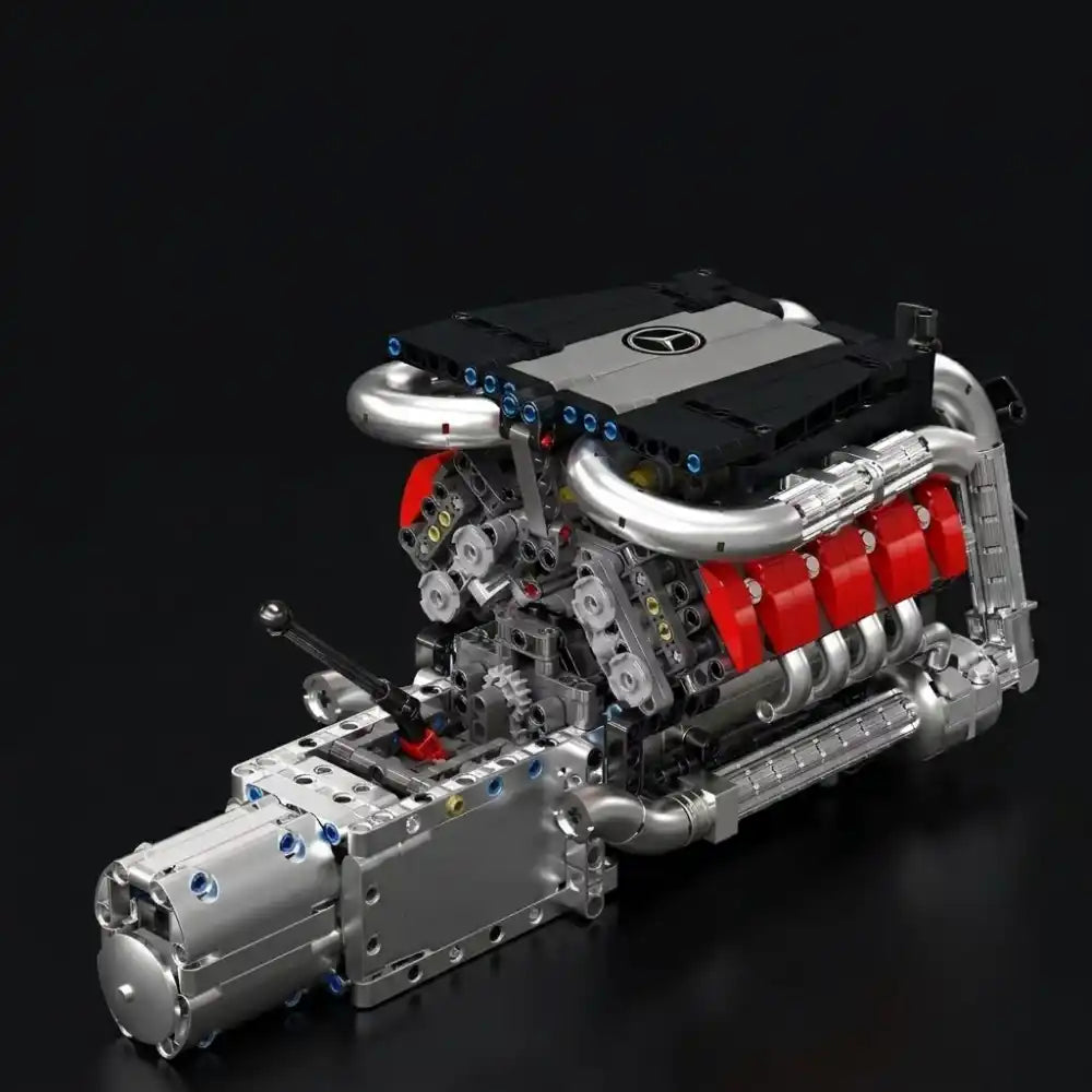 Motor V8 e Caixa de Câmbio + Motor Elétrico | 1.169 Peças