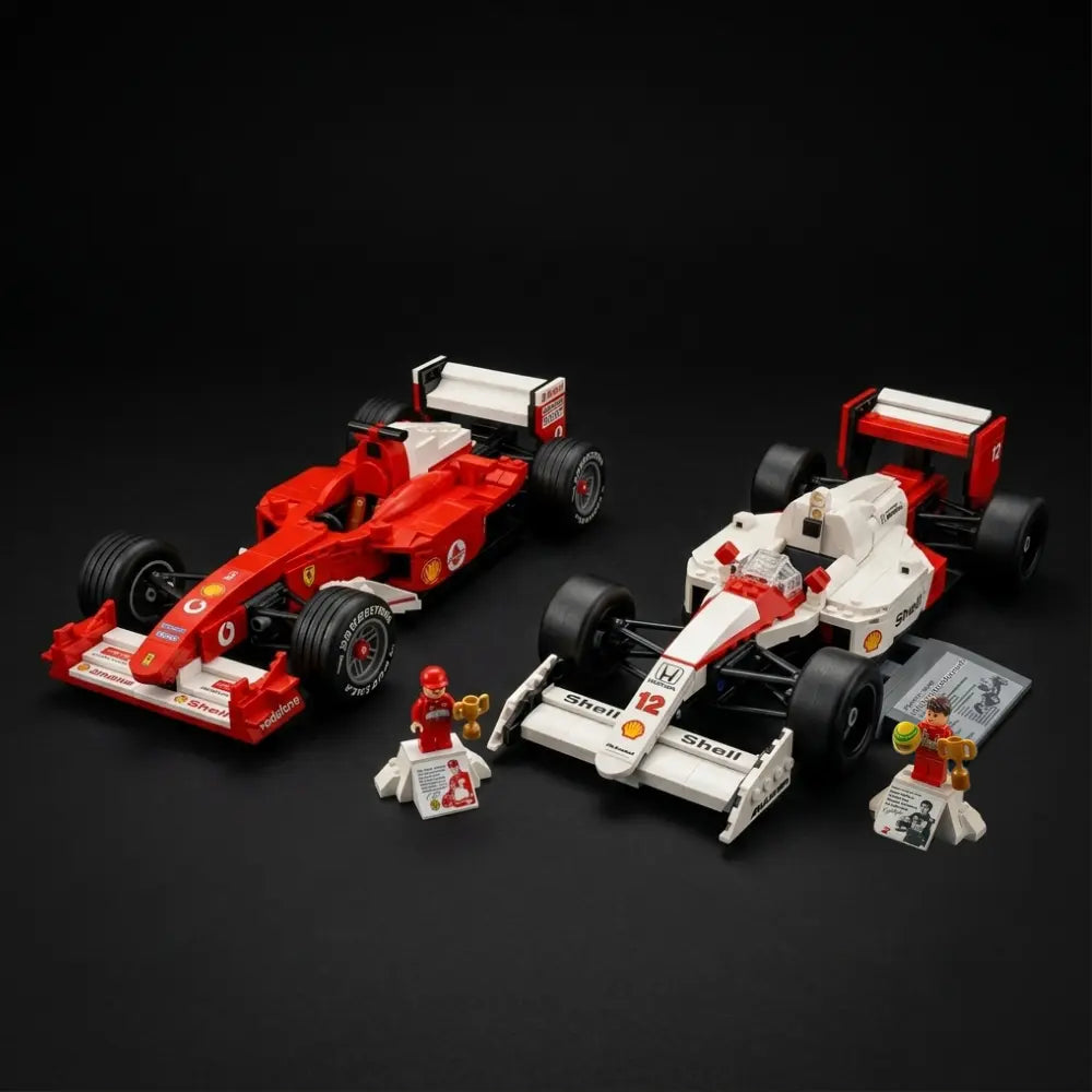Kit Formula 1 Ferrari F2004 - Schumacher + Formula 1 McLaren MP4 - Ayrton Senna | 1428 Peças