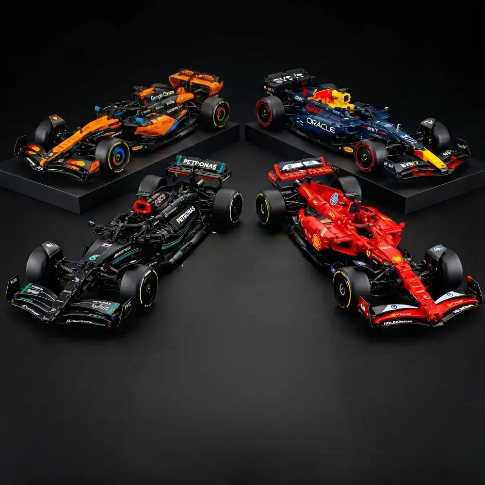 Kit com 4 F1 - W14 - SF24 - MCL39 - RB20 - 6317 Peças