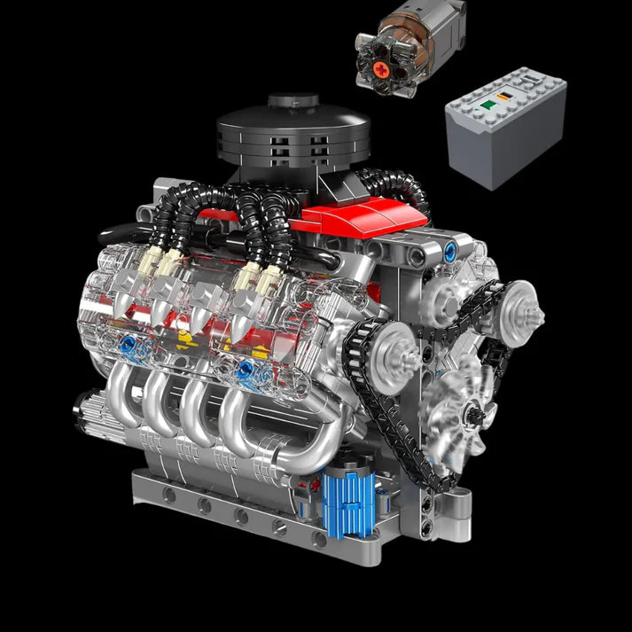 Motor Chevy LSX454 + Motor Elétrico | 487 Peças